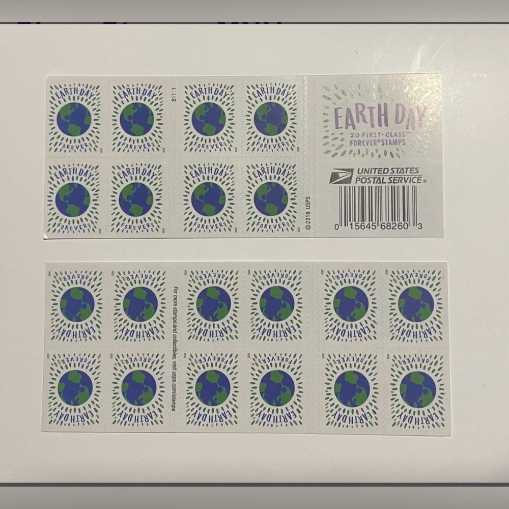 TWO (2) Booklets of “Earth Day” Forever Stamps, MNH